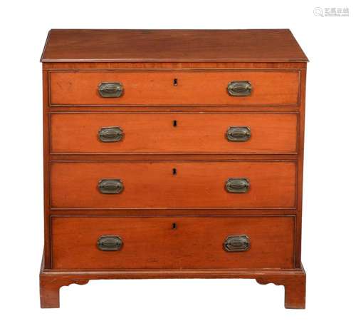 A George III mahogany chest of drawers