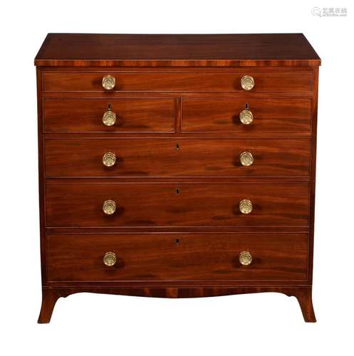 A Regency mahogany chest of drawers