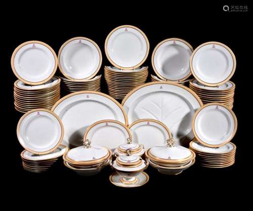 A Royal Worcester crested part dinner service