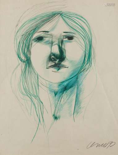 PEDRO PABLO OLIVA (1949 / .) "Woman's face", 1...