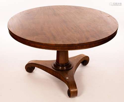 A Victorian mahogany tilt-top table,