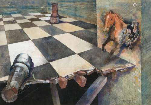 ANTONIO RODRÍGUEZ MARCOIDA (1941 / .) "Chess", 198...