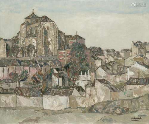 AGUSTÍN REDONDELA (1922 / 2015) "Village", 1975