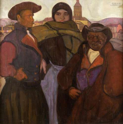 GUSTAVO DE MAEZTU (1887 / 1947) "Three characters"