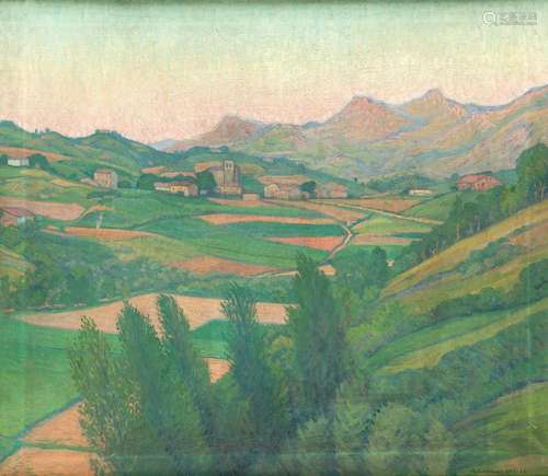 ANGEL CÁBANAS OTEIZA (1883 / 1964) "The Valley-Wind (So...