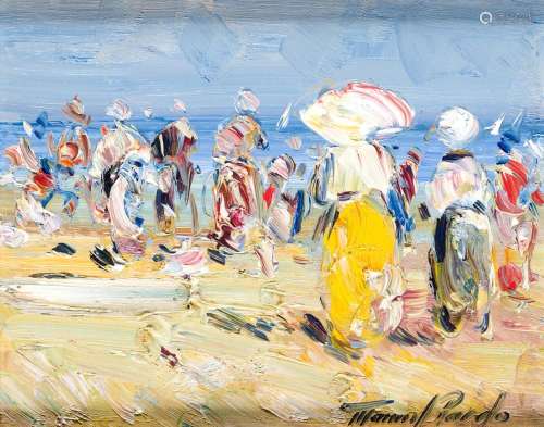 MANUEL PARDO (1951 / .) "Women on the beach"
