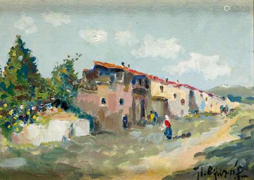 JOSE LUIS ECHEVARRIA (1922 / .) "In the village"