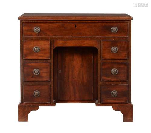 A George III mahogany kneehole desk