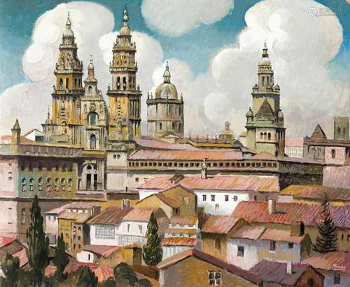 ISIDRO LÓPEZ MURIAS (1939 / .) "Santiago de Compostela&...