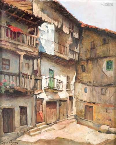 BONIFACIO LÁZARO LOZANO (1908 / 1999) "Village"