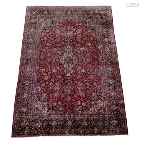 A Kashan rug