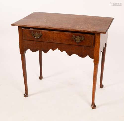 An 18th Century oak lowboy, circa 1760,