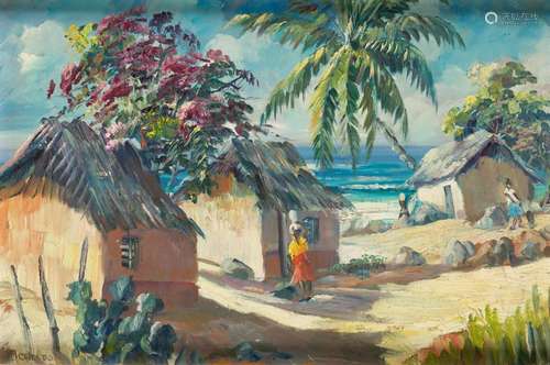 ATTRIBUTED TO JOAQUIN CAICEDO (1917 / 1983) "The beach&...