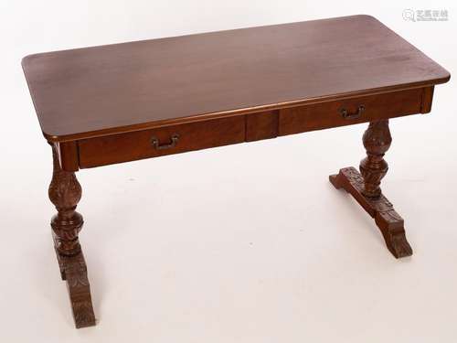 A Victorian mahogany hall table,