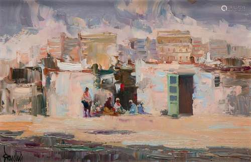 SALVADOR RODRIGUEZ BRONCHU (1913 / 1999) "Shantytowns&q...