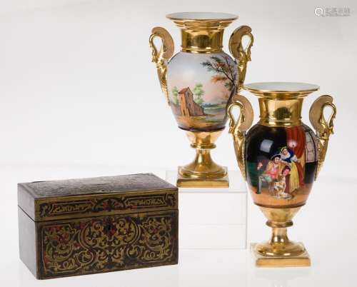 Tea box with Boulle decoration