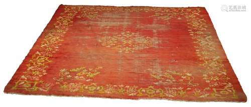 An Eastern European red ground carpet, mid 20th Century,