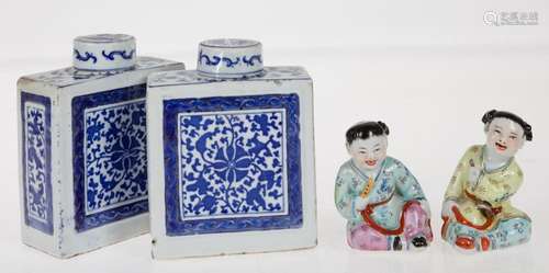 Pair of Chinese porcelain figurines