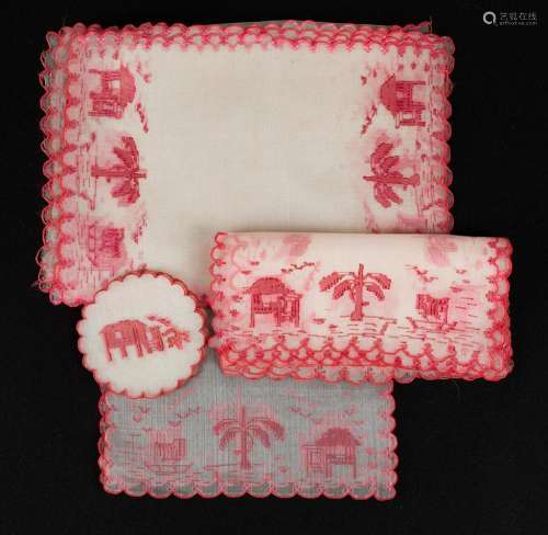 Set of assorted Philippine woven napkins and handkerchiefs