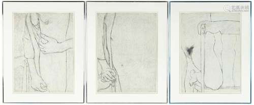 (3) George Segal (American, 1924-2000) Lithographs