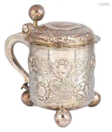 Leipzig Parcel Gilt Silver Tankard