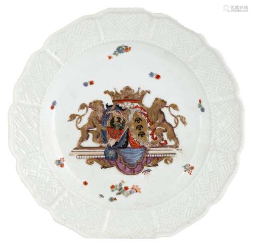 Sulkowski Armorial Porcelain Plate