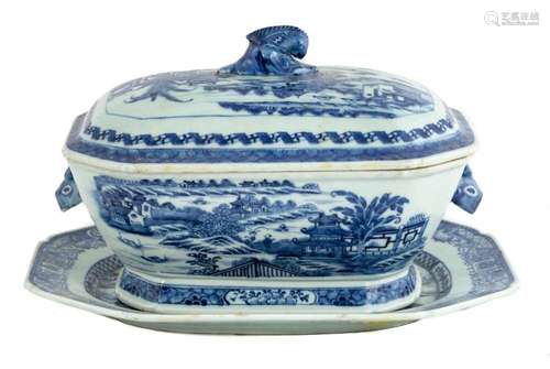 Canton Tureen and Under Tray