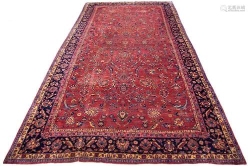 Large Sarouk Oriental Rug