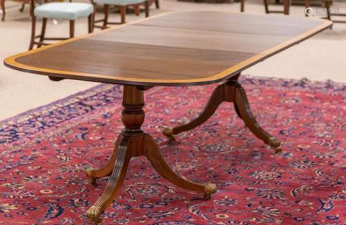 Mahogany Dining Room Table in the Manor of Duncan Phyfe