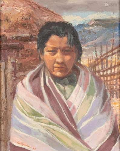 Carl Von Hassler (American, 1887-1969) "Navajo Woman&qu...