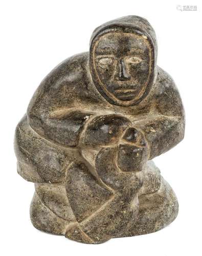 (2) Inuit Carved Stone Sculptures