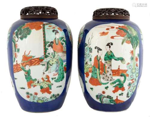 Pair of Chinese Porcelain Jars