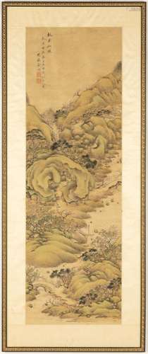 Chinese Landscape Paint on Silk