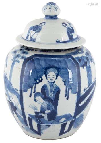 Chinese Blue and White Ginger Jar