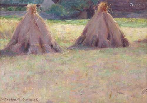 M. Evelyn McCormick (American, 1862-1948) Haystacks