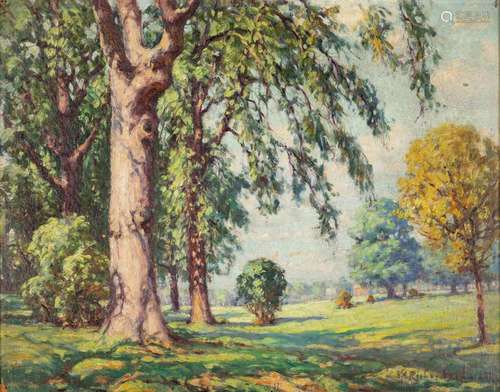 Volney Allan Richardson (American, 1880-1955) "Park Mea...