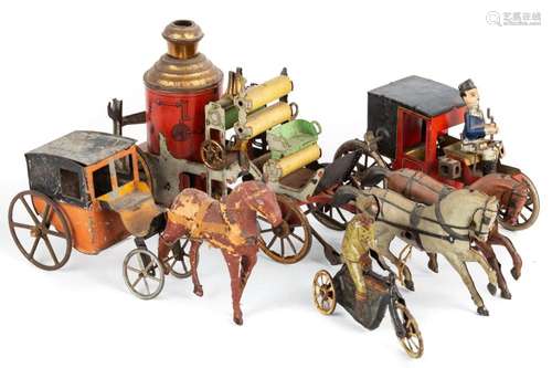 (4) Early Tin Toys