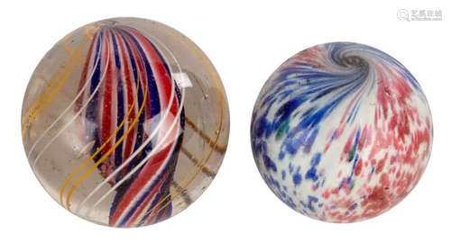 Swirl and Onion Skin Glass Marbles