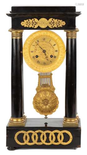 French Portico Clock