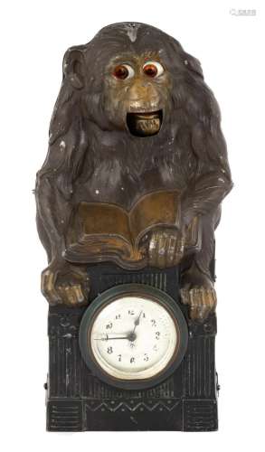 German, Junghans Monkey Novelty Clock