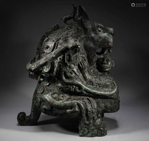 In ancient China, bronze ritual utensils with animal bite pa...