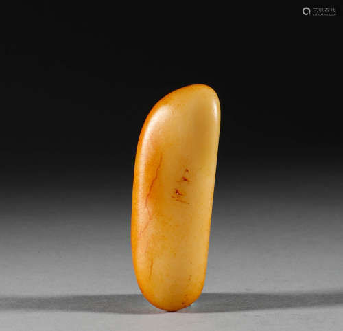 In the Qing Dynasty, Hotan seed raw stone