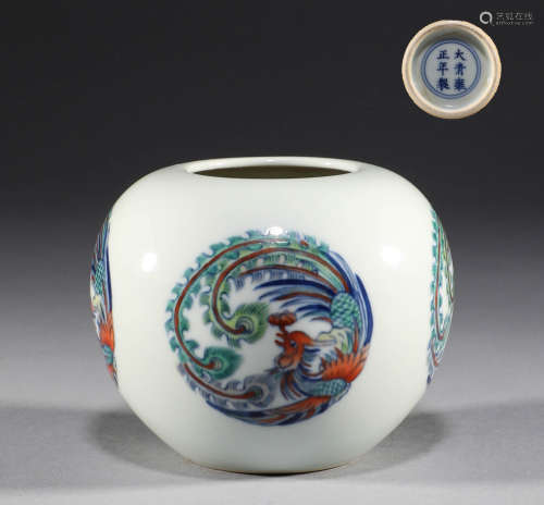 In the Qing Dynasty, doucai water bowls