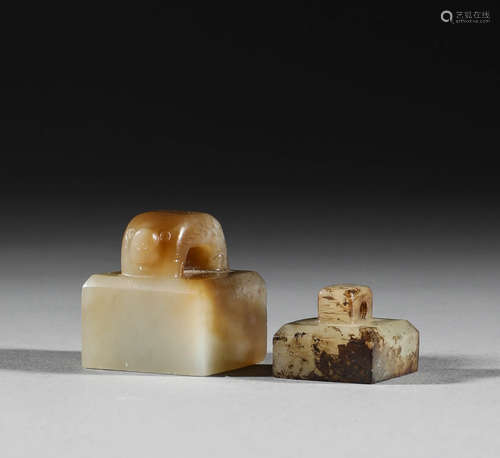 A group of Hetian jade seals in ancient China