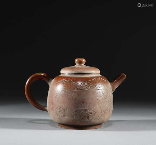 Purple clay pot in Qing Dynasty