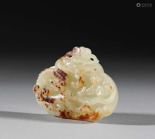 In ancient China, Hetian jade dragon pattern Pendant