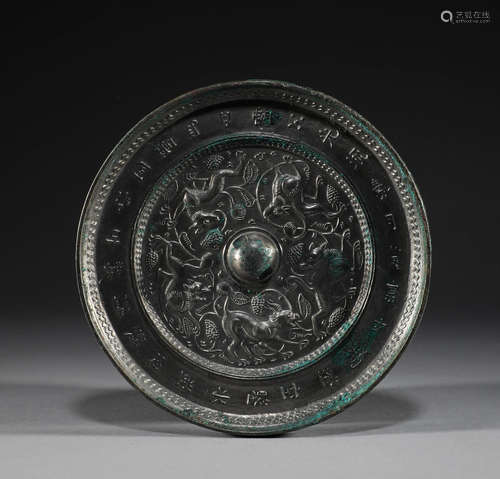 Ancient China, bronze inscriptions, animal mirrors