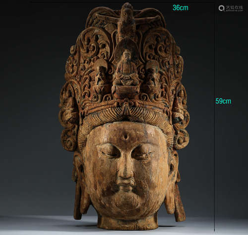 Ancient China, wooden Guanyin statue