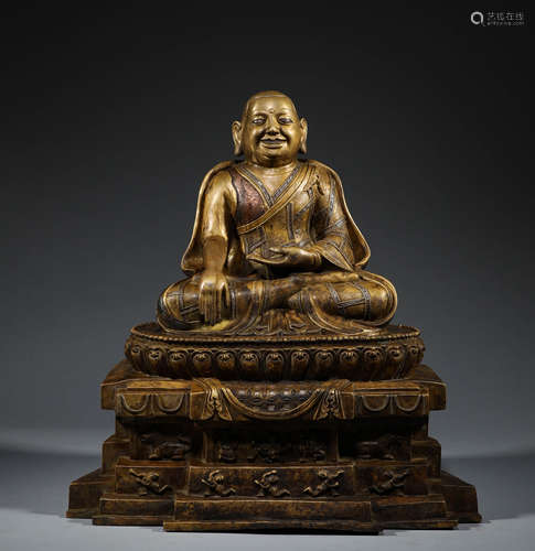 Ming Dynasty, alloy copper master statue