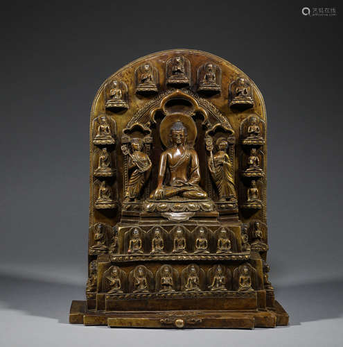 In the 16th century, alloy copper pharmacist Buddha statue